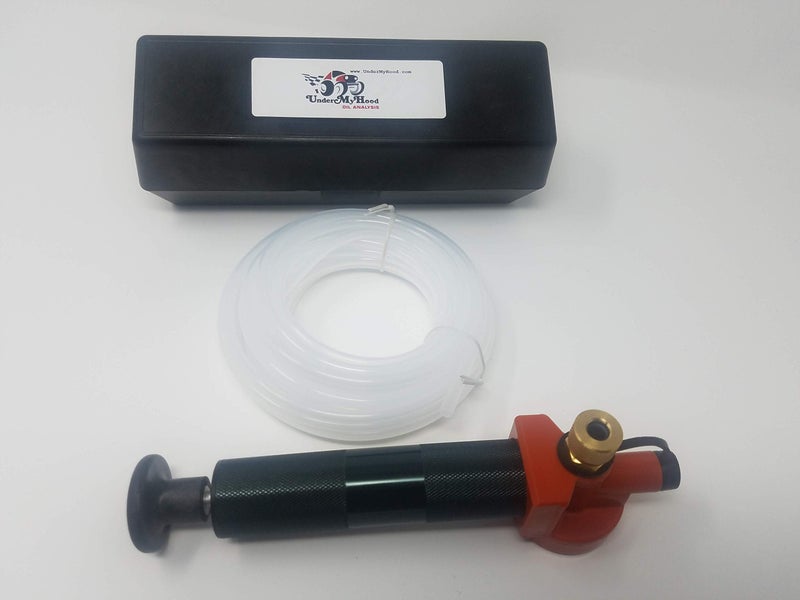 Under My Hood Oil Analysis Premier Sample Pump with Storage Case and 25' of LDPE Tubing - Image 1
